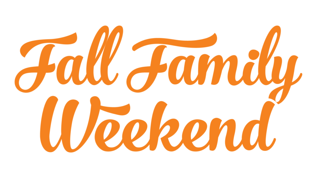 fall family weekend logo